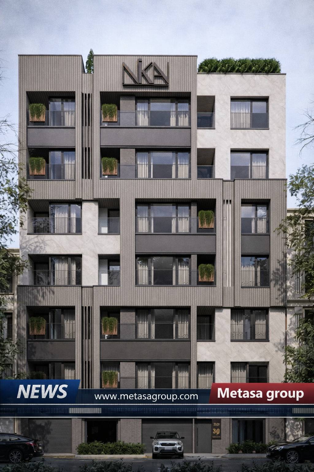 پروژه نیکان؛ یکی از پروژههای در حال اجرای گروه ساختمانی متاسا با معماری مدرن